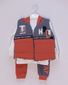 طقم شتوي 3 قطع فيست كرميدي