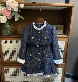 فستان مونس دانتيل ع الأطراف مع حزام