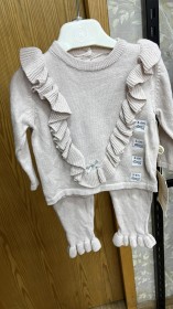 طقم تركي قطعتين بلوزة شراشيب