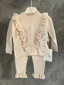 طقم تركي قطعتين بلوزة شراشيب