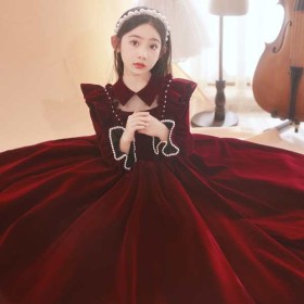 بدلة مخمل كسرات طويل