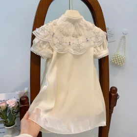 الفستان قبة دائرية مطرز