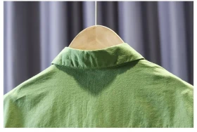 طقم شورت أسود وبلوز فيست أخضر