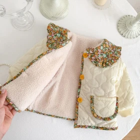 جاكيت شبه نفخ مبطن خروف قبة موردة